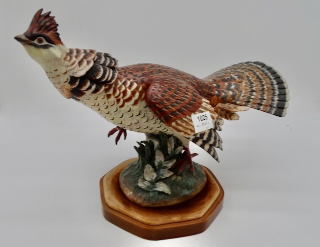 1 porcelánová figurka "Auerhahn" Llando, poškozená