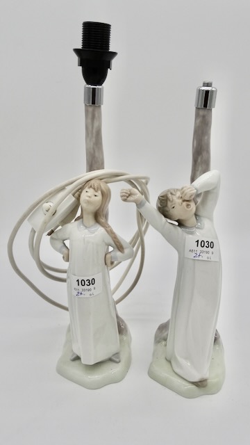 2 podstawy lampy "Kinder", Hiszpania