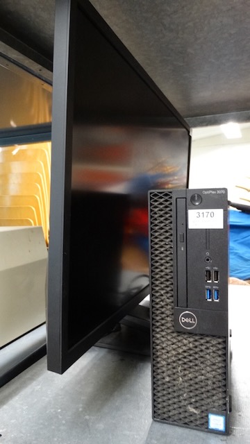 1 monitor HP + 1 komputer Dell