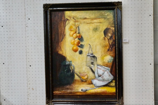 1 huile sur toile « nature morte »