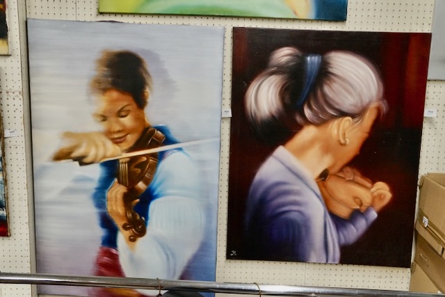 2 tableaux « la violoniste »