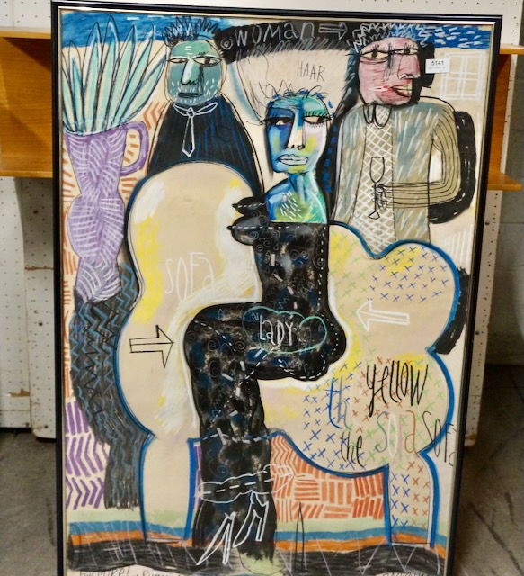 1 schilderij "Neo-expressionisme"