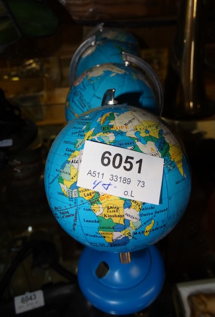 4 pencil sharpeners as globes
