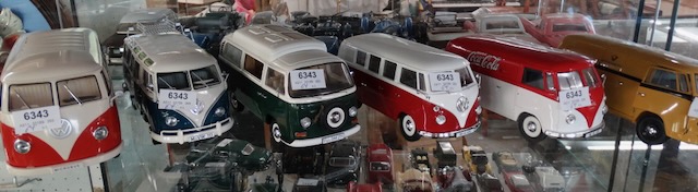 6 model cars "VW Bulli"