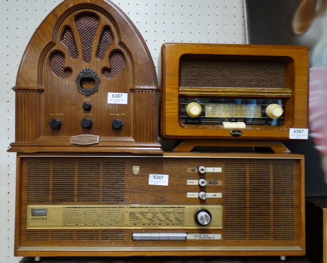 3 oude radio's