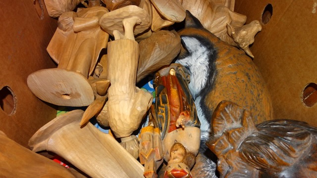 1 lot houten figuren