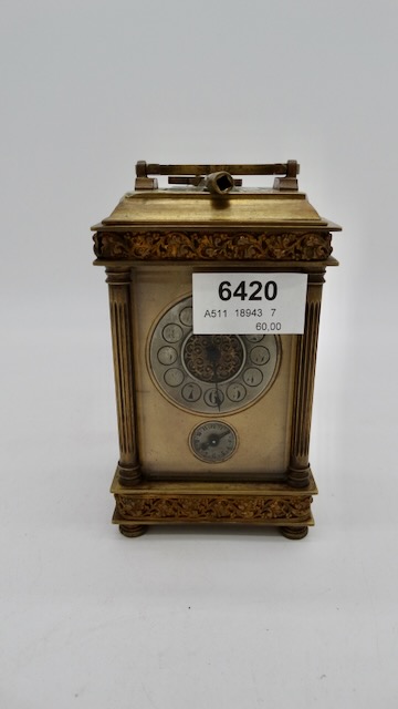 1 travel clock circa 1890, working